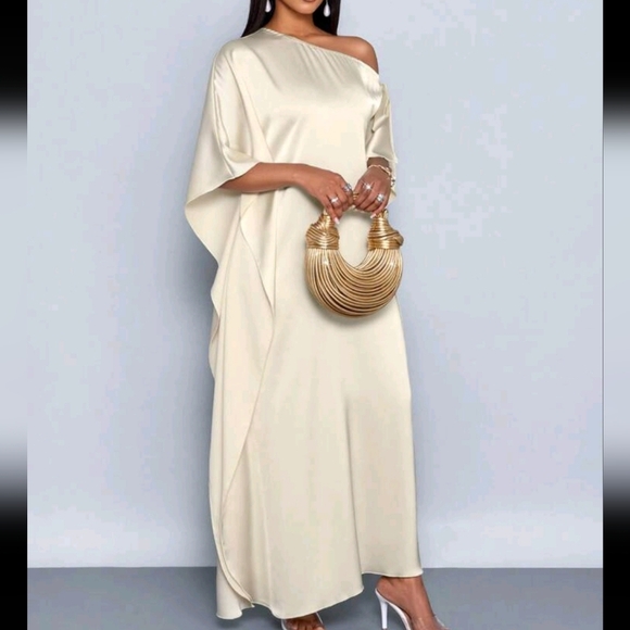 Spring And Summer Women's Clothing Elegant Commuting Sexy Oblique Shoulder - Picture 3 of 4